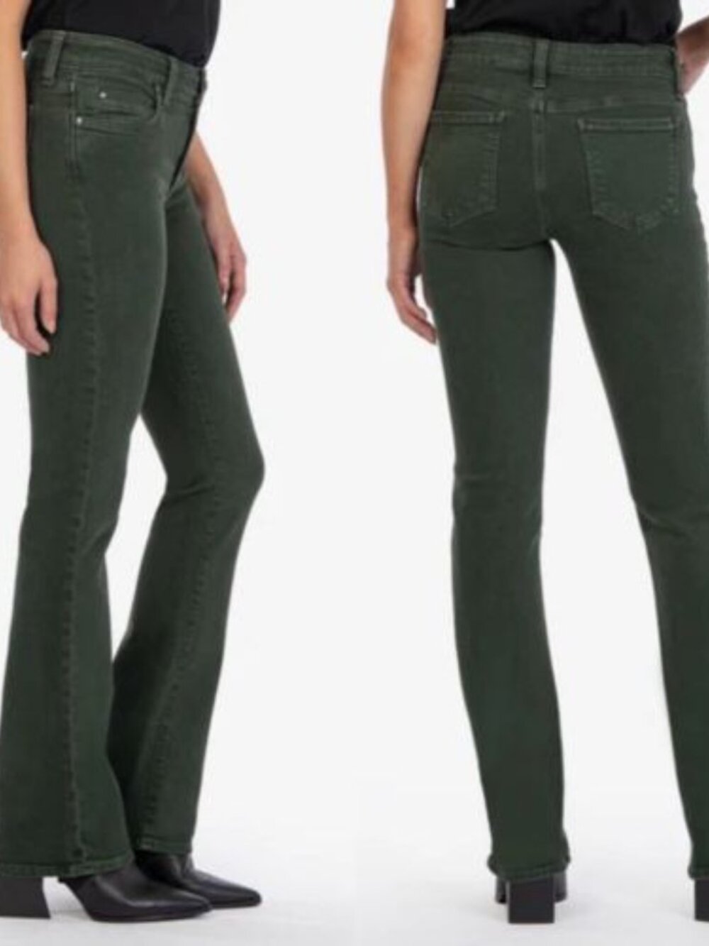 NWT Kut from the Kloth Natalie slim bootcut Forrest Green size 8